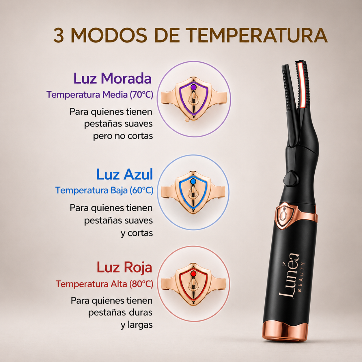 LuxeCurl - Rizador de pestañas electrico